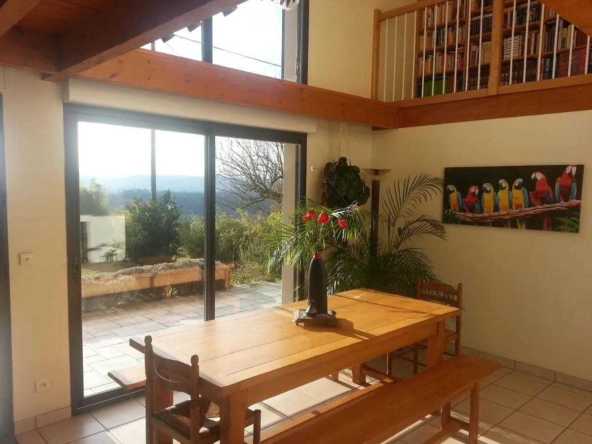 Maison Sur La Colline Cheminee Wifi Proche Thermes Aubin